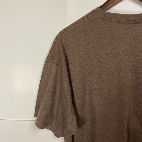 Volcom Mens T Shirt Size XL Logo Volcom Stone Brown Casual - Picture 7 of 10